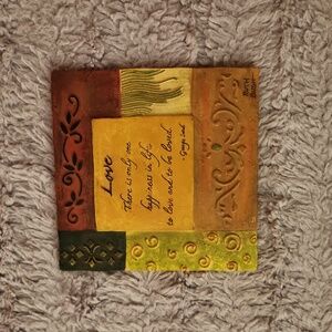 George Sand hanging tile plaque